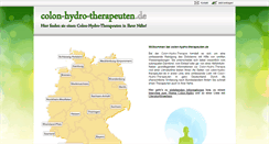 Desktop Screenshot of colon-hydro-therapeuten.de