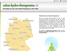 Tablet Screenshot of colon-hydro-therapeuten.de